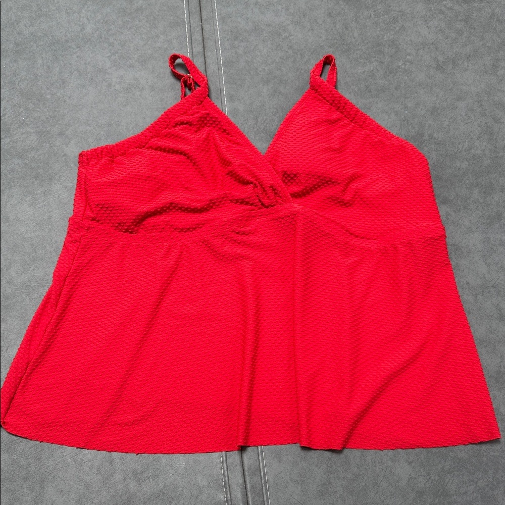 Crown & Ivy Red Bikini Top